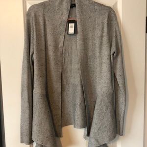 Heather gray with black speckles cardigan